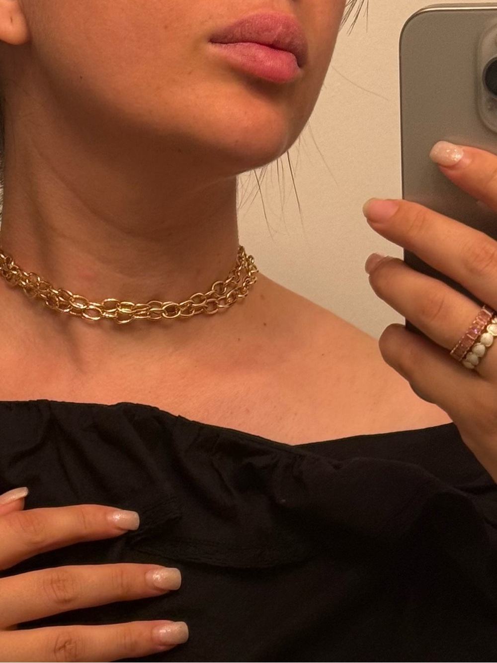 New! Gold back necklace 3-in-1 - Picture 7 of 7